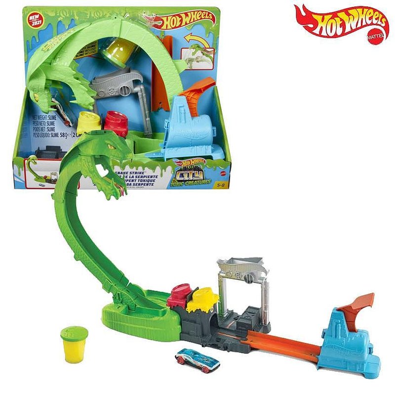 Hot Wheels City Писта Токсичен змийски удар GTT93