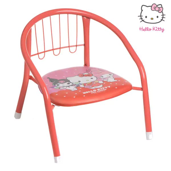 Hello Kitty Stol Детско метално столче Hello Kitty and Friends – Розово