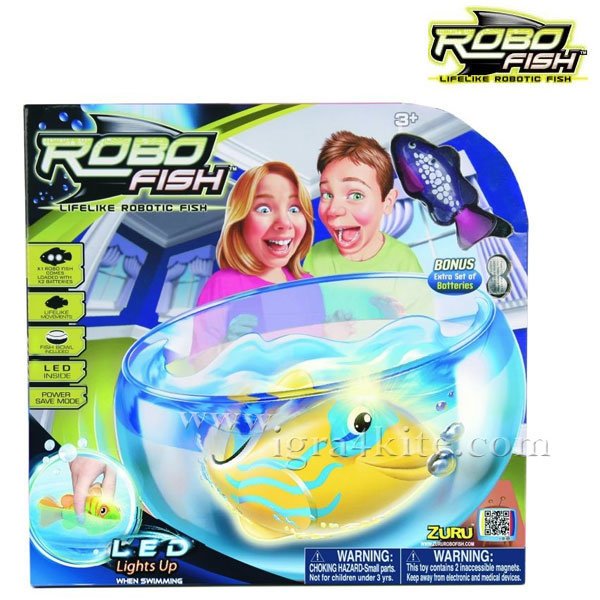Zuru Robofish - Робофиш Аквариум с рибка и LED светлина