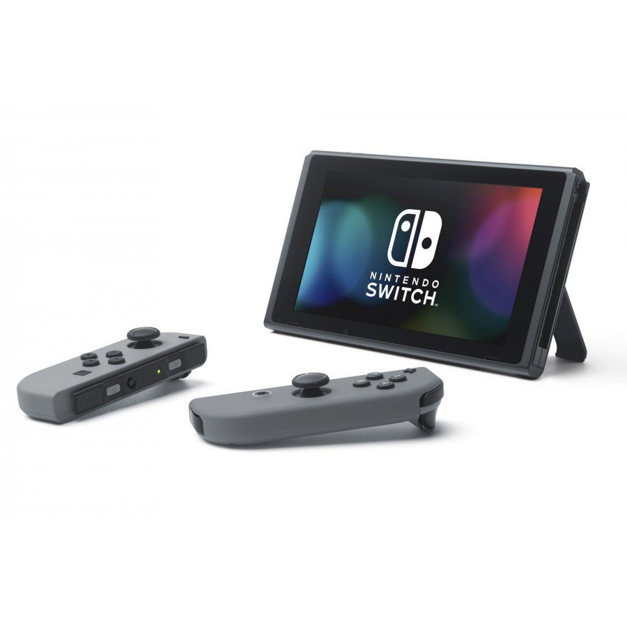 Nintendo Switch with Grey Joy-Con Controllers